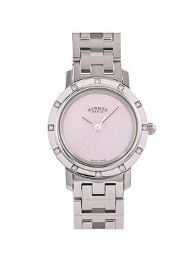 Hermes Watch Clipper Silver